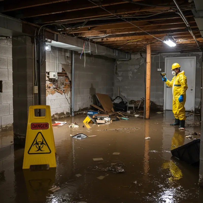 Flooded Basement Electrical Hazard in Nags Head, NC Property